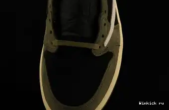 Low Travis Jordan OLIVE OG Scott BLACK Air 1 x 0624